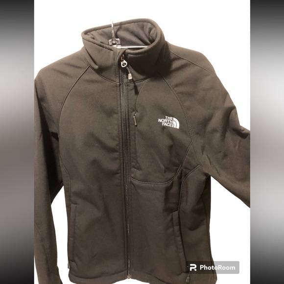 North Face Apex Women's Black soft shell jacket windproof fleece-lined Medium - Picture 2 of 8